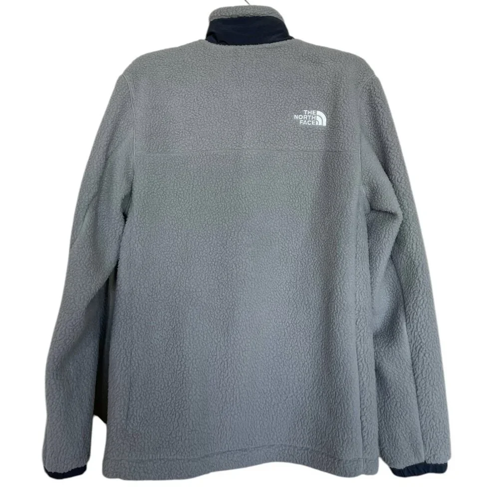 The NORTH FACE Parkview Mens Fleece Jacket Size Small Gray Deep Pile‎